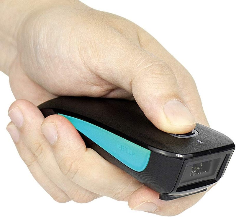NETUM Wireless 1D Laser Barcode Scanner Bluetooth Compatible, Small Pocket USB Bar Code Reader Work with Windows, Mac,Android, iOS Phones, Tablets or Computers - C830 - Image 1